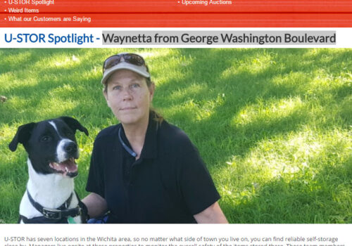 August Newsletter - U-STOR Spotlight - Waynetta from George Washington Boulevard