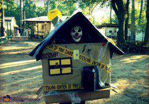 haunted house cardboard box costume
