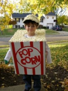 popcorn box cardboard box costume