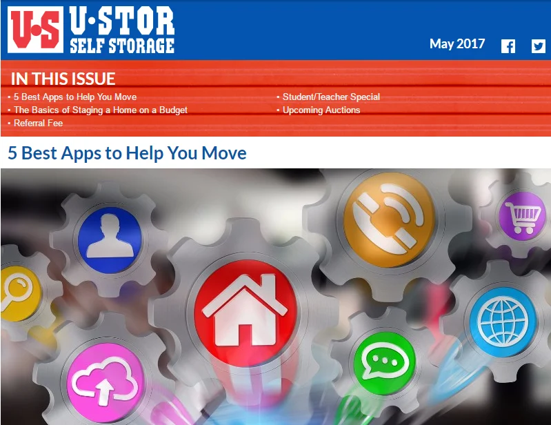 May Newsletter - Apps to Help You Move, The Basics of Staging a Home, and MORE!