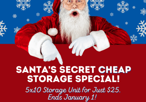 u-stor is offering a 5x10 storage unit for $25 through december 31, 2025